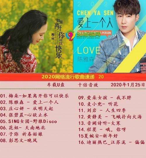 群星《2020网络流行歌曲速递(20)》十倍音效[wav分轨]