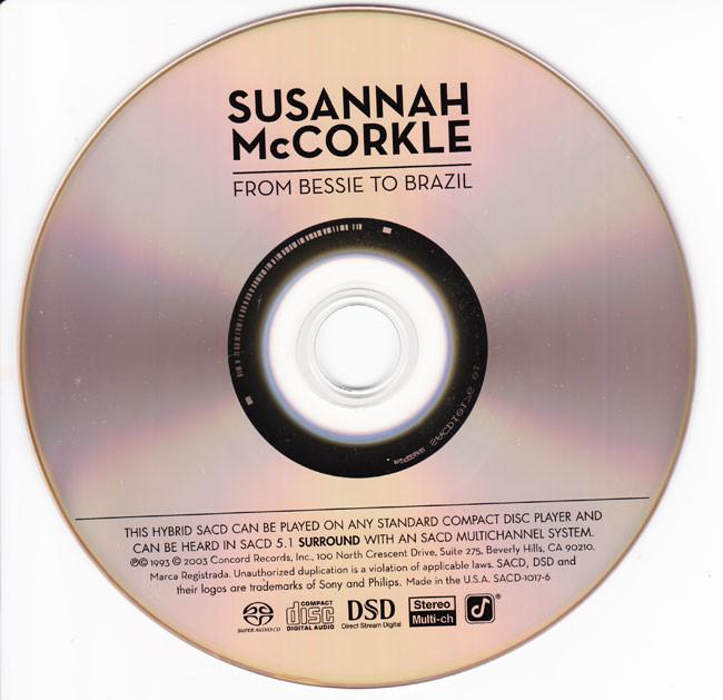 Susannah Mccorkle From Bessie To Brazil 2003 Sacd Dst Iso